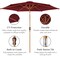 Best Choice Products 10ft Outdoor Woodgrain Pattern Steel Market Patio Umbrella w/ Crank, Tilt